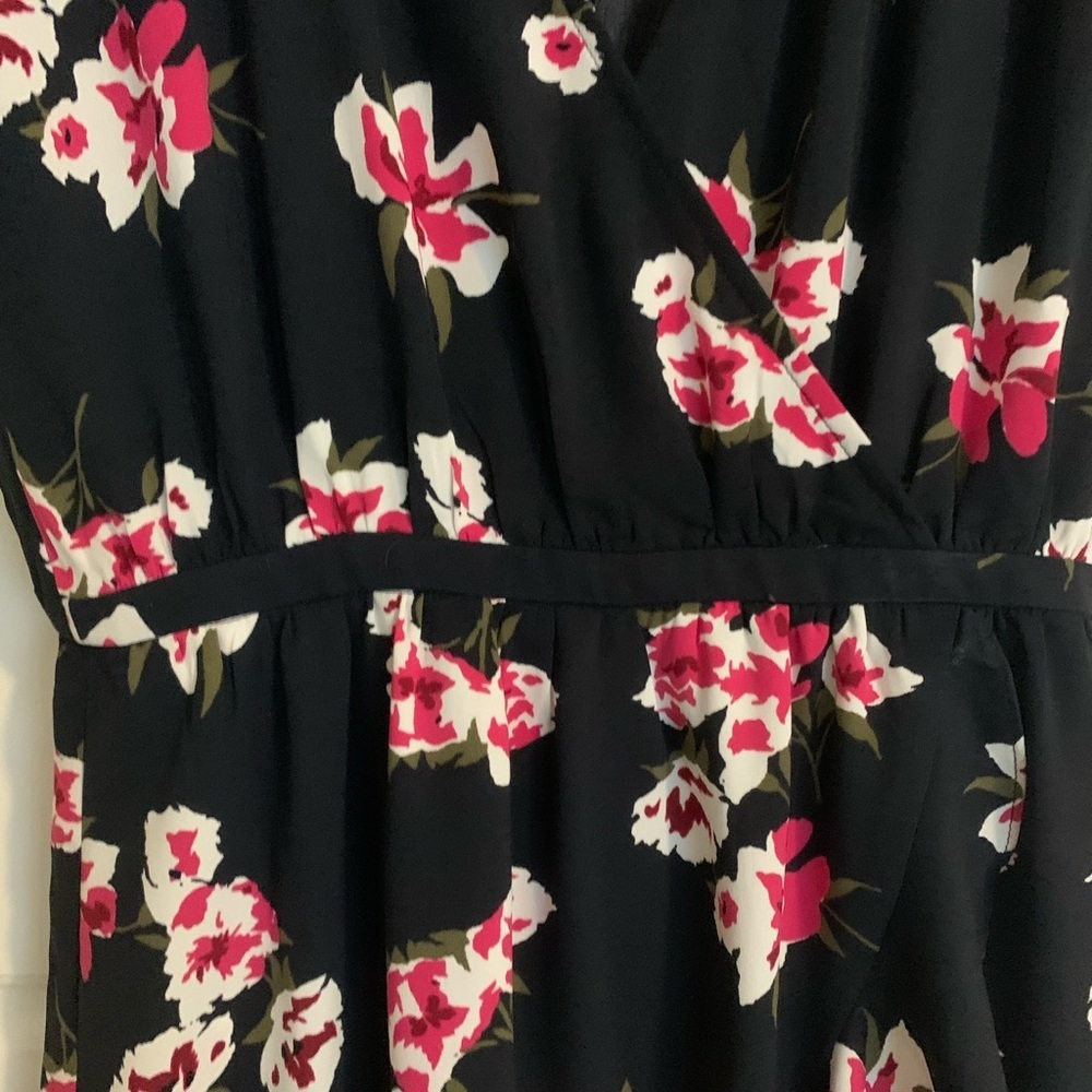 J. Crew Factory V-Neck Floral High Low Dress - Picture 5 of 8